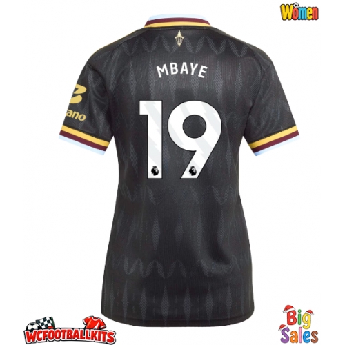 Aston Villa Ibrahim Mbaye #19 Replica Away Stadium Shirt for Women 2026-27 Short Sleeve